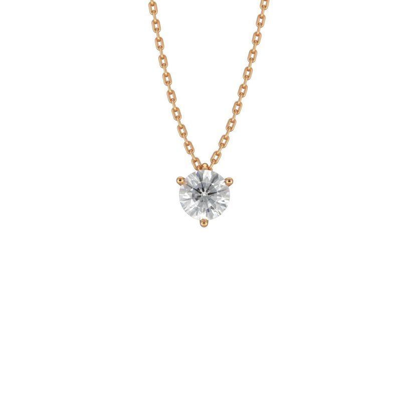 Necklace Pure 1ct - 18k yellow gold lab grown diamond Loyale Paris