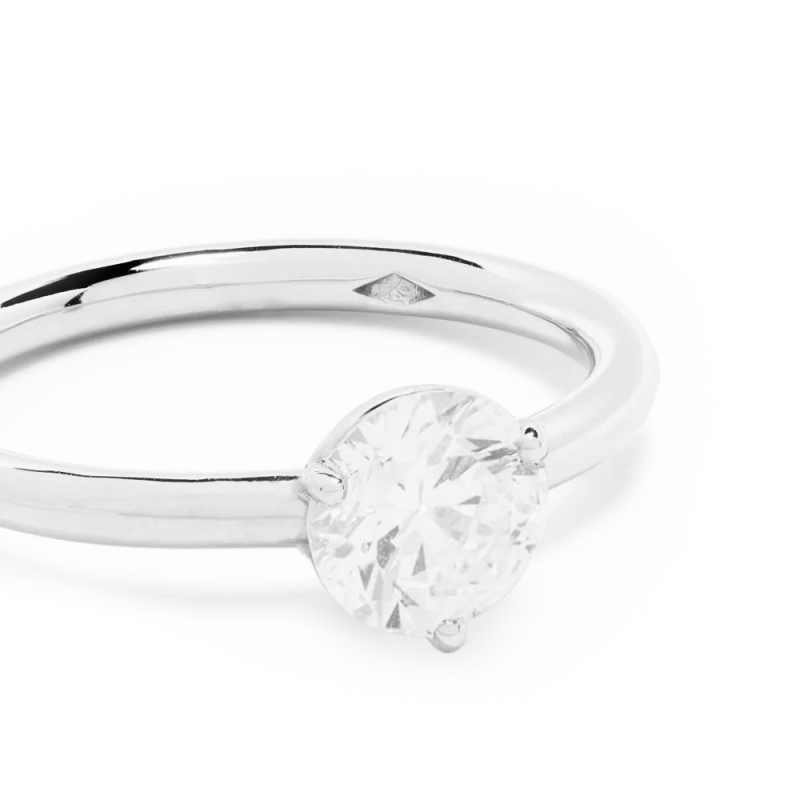 Solitaire Absolu.e 1ct - 18k white gold 2